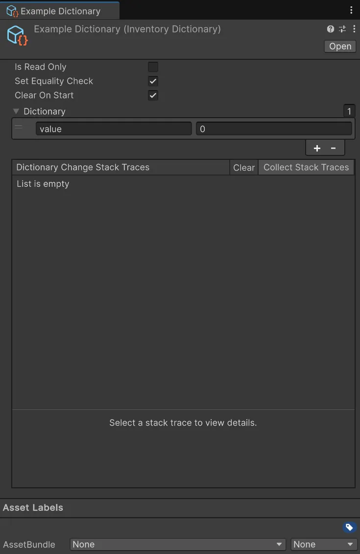 Scriptable Dictionary
