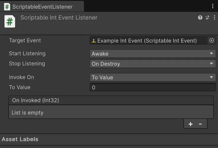 Scriptable Event Listener